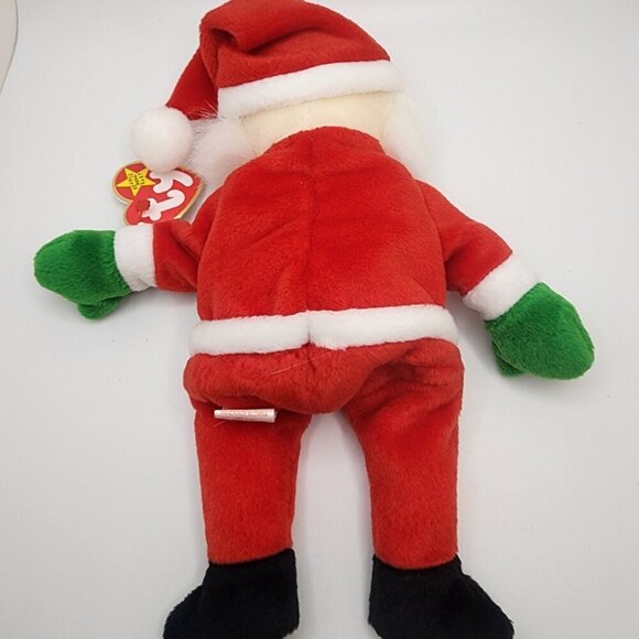 TY Beanie Baby "Santa the Santa Claus" with Both Hang and Tush Tags - Picture 6 of 14